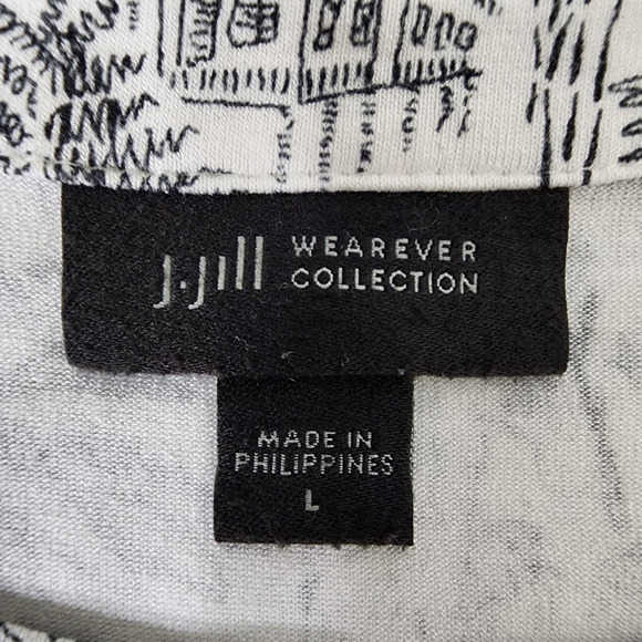 J. Jill Wearever Collection Women's Tank Top Large Palm Print Sleeveless Beach - Picture 8 of 10